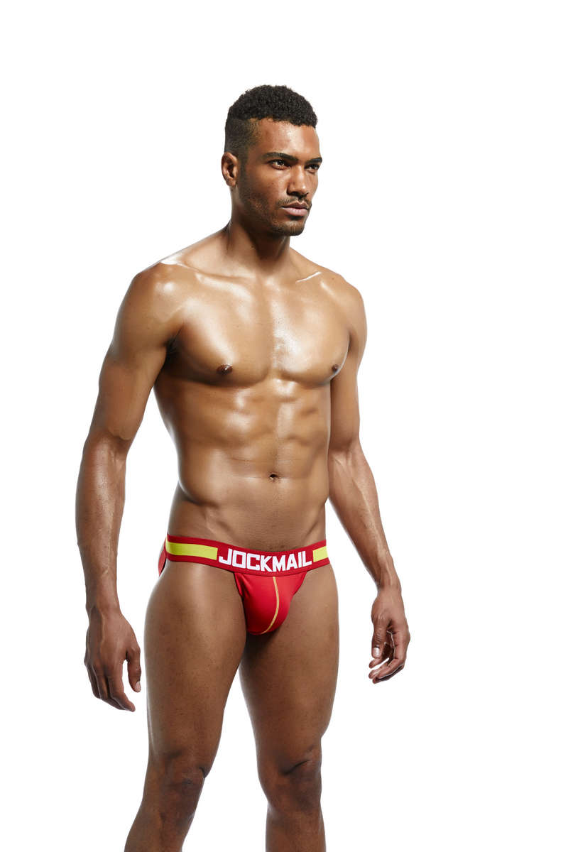 Jockmail Jockstrap Red/Yellow