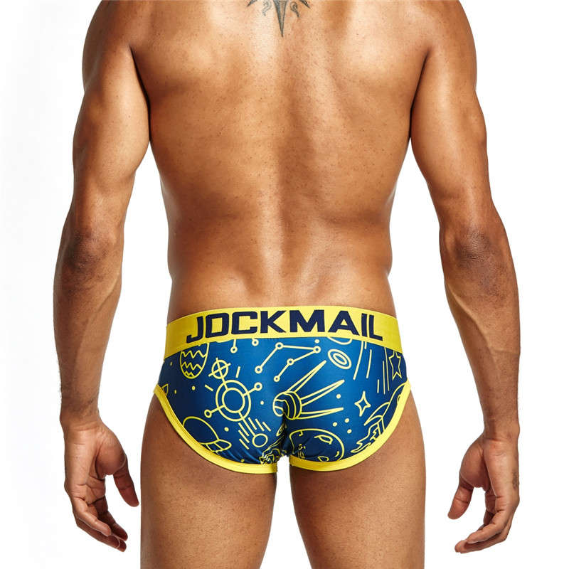 Jockmail Blue and Yellow Space Briefs