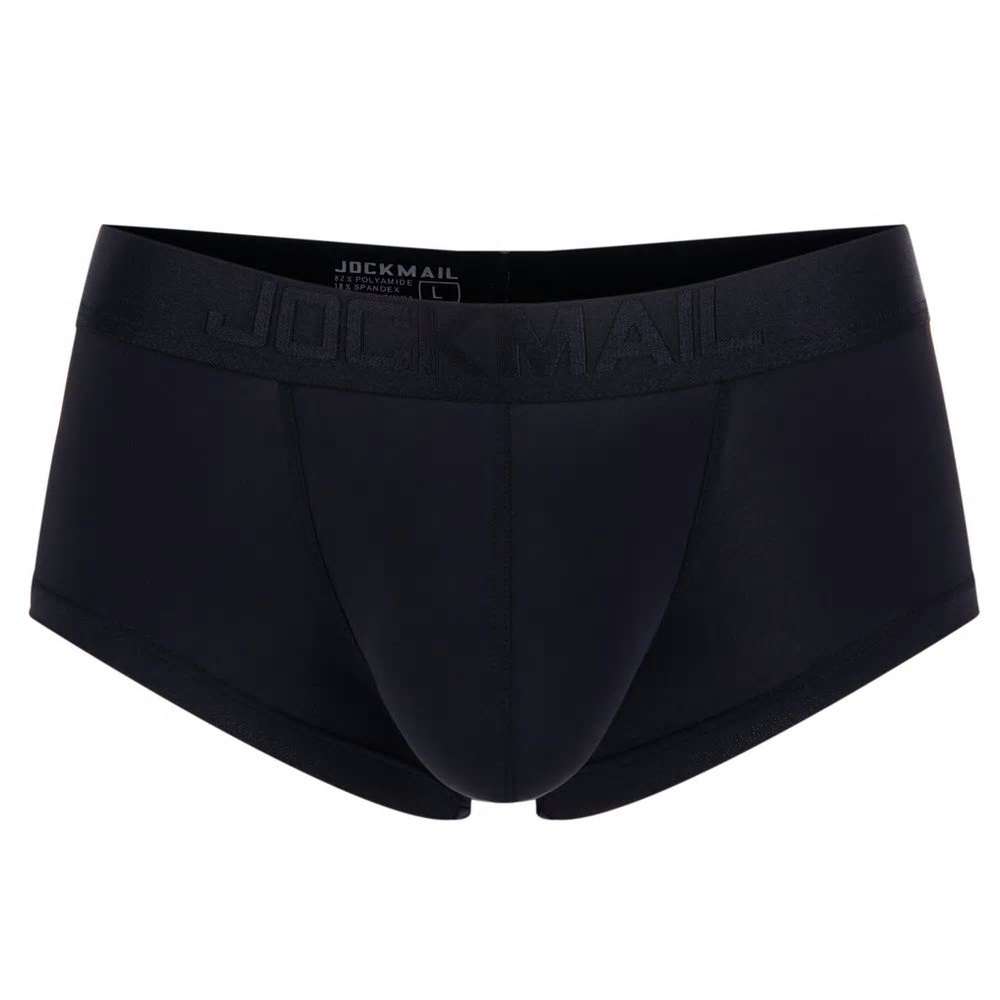 Jockmail Thin Transparent Ice silk Boxer shorts Black