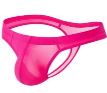 Jockmail Transparent thongs g strings Pink