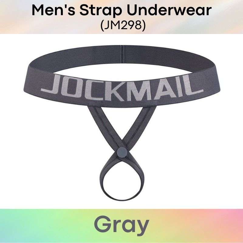 Jockmail Strap Underwear Grey