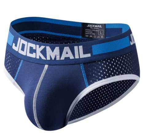 Jockmail Navy and Sky-Blue Briefs