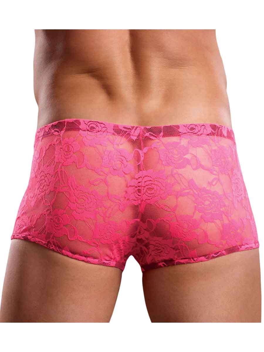 Neon Lace Mini Short - Pink