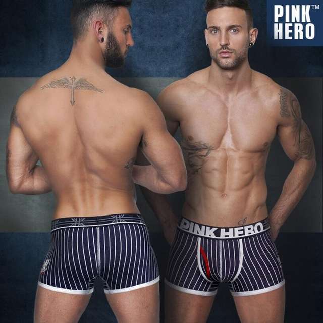 Pink Hero Navy British Fashion Stripes