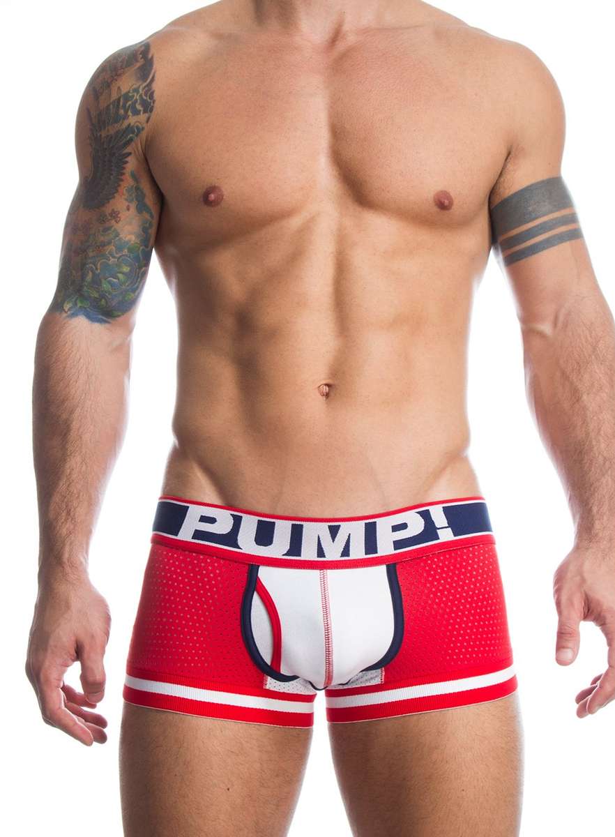 Pump Boxer Fever White / Red Mesh