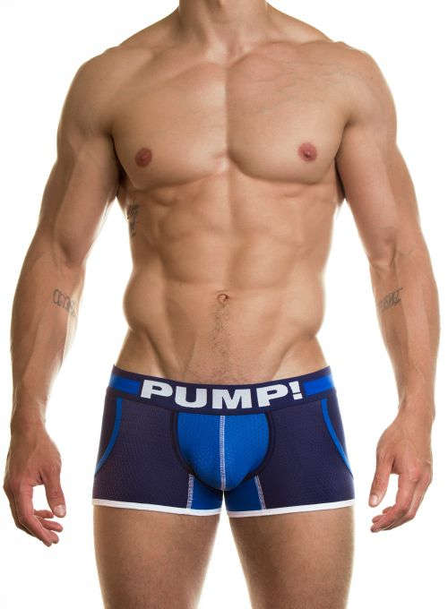 Pump Hollow Mesh Boxers Blue