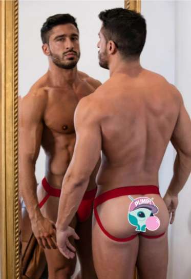 Pump Red Cotton Jockstrap