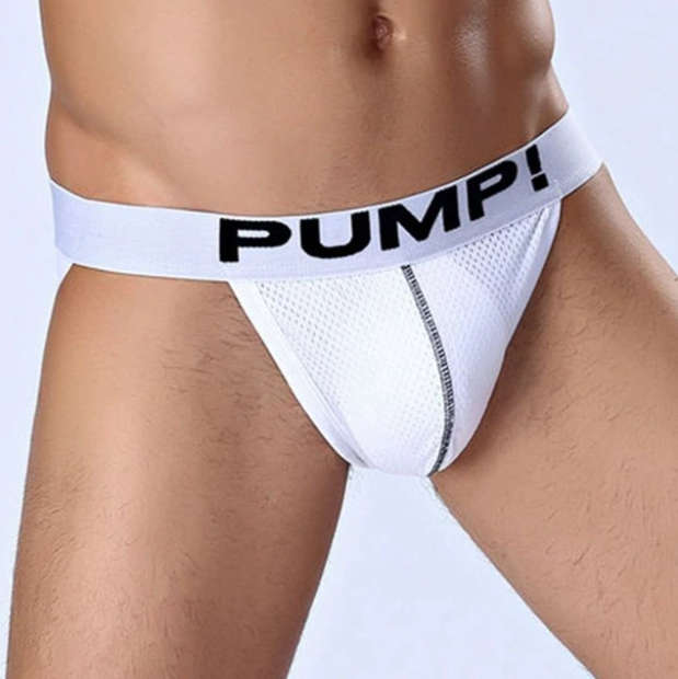 Pump Mesh Jockstrap White