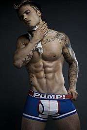 Pump Hollow Mesh Boxers Blue, red and White