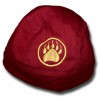Bandana - Gold monogram Tie Back Burgundy
