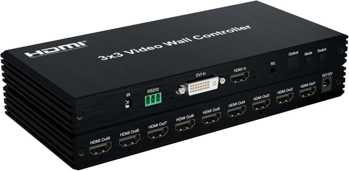 UniQue UQ-HVWC3X3 UniQue 3x3 HDMI Video Wall Controller
