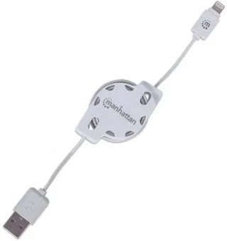Manhattan 394246 Manhattan iLynk Lightning Cable Retractable 1m