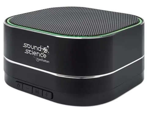 Manhattan 164993 Manhattan Sound Science Metallic LED Bluetooth