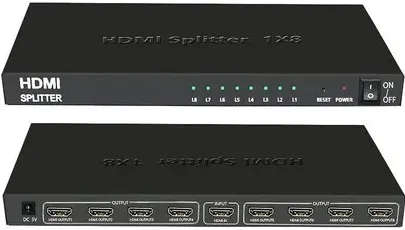 UniQue UQ-8PHDMIS UniQue 4K x 2K Ultra HD 8 Port HDTV Splitter