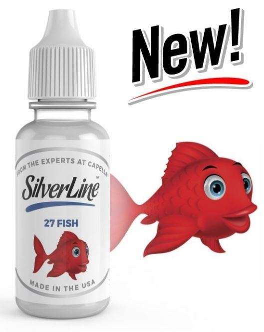 Capella 27 Fish (Red Licorice/Jelly Raspberry) Silverline Series | 10ml Concentrated Flavor for