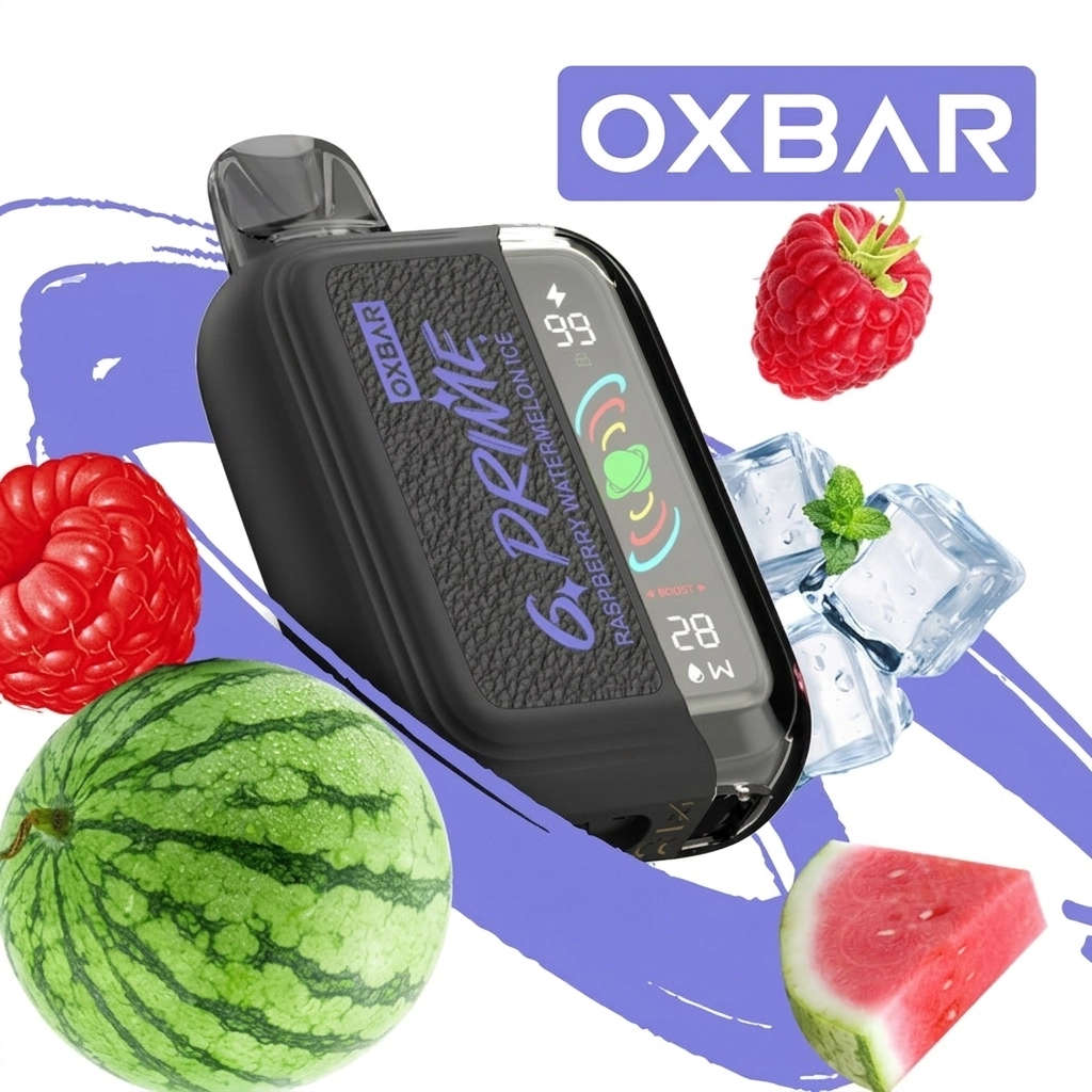 OXBAR G-Prime Disposable Vape | 25K puffs 5% | 900mAh Rechargeable Battery | Raspberry Watermelon...