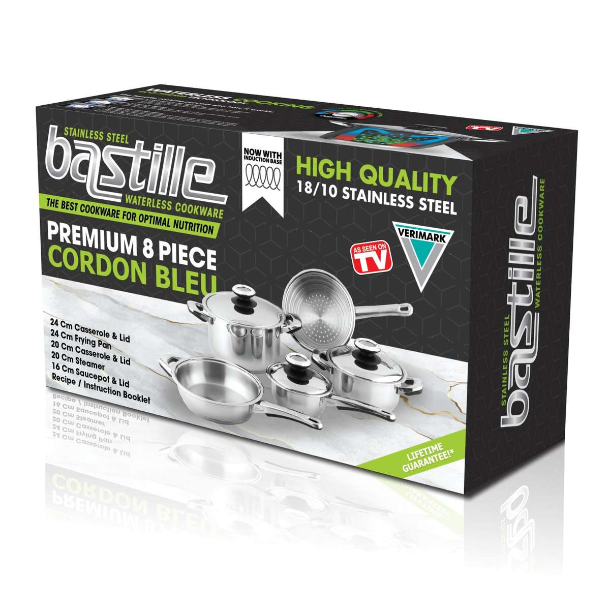 Bastille 8 Piece Set | 18/10 Stainless Steel Pot Set