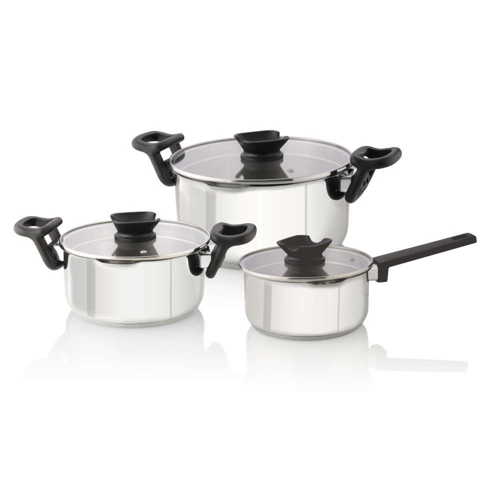 Bauer 6pc Strainer Set | Stainless Steel Pot Set