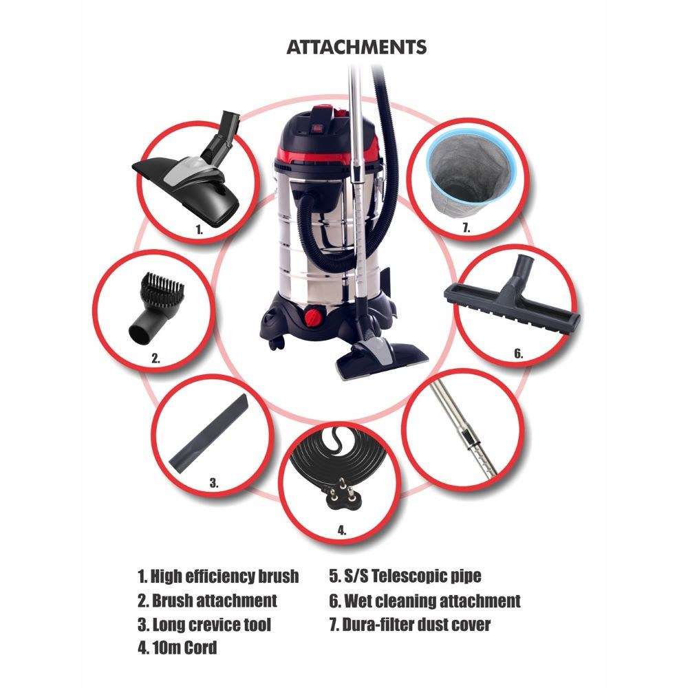 DEMO | Genesis Duravac Commercial 30L | Wet &amp; Dry Vacuum Cleaner