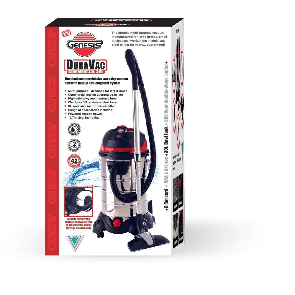 DEMO | Genesis Duravac Commercial 30L | Wet &amp; Dry Vacuum Cleaner