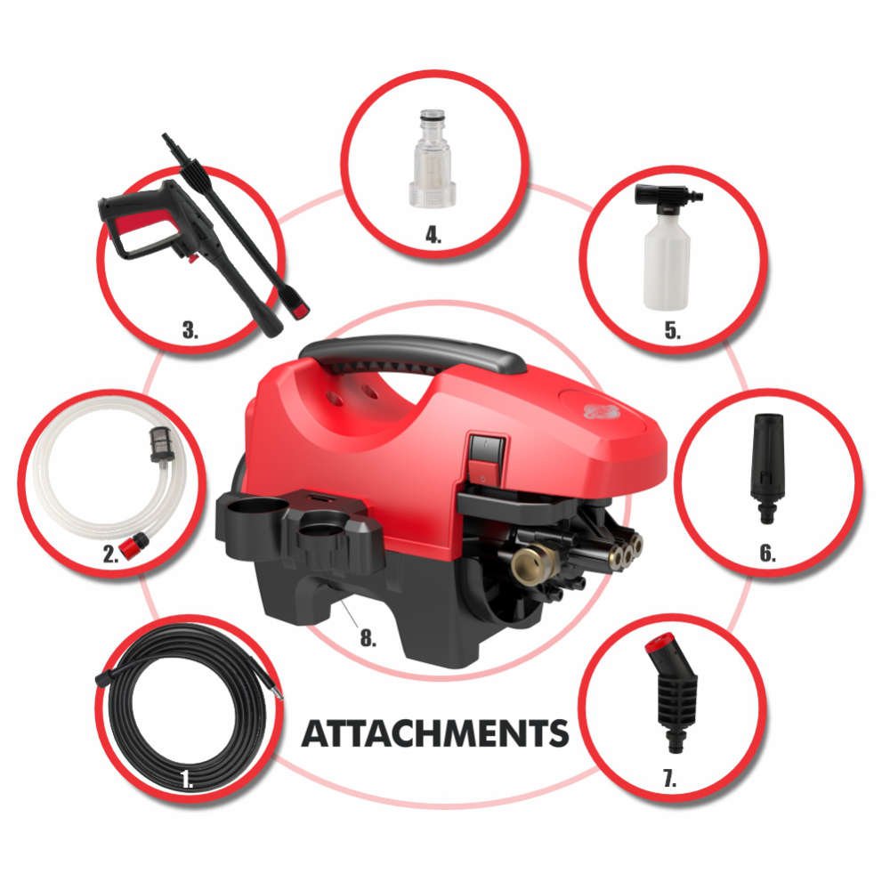 Genesis 2100W Pressure Washer | 165 Bar