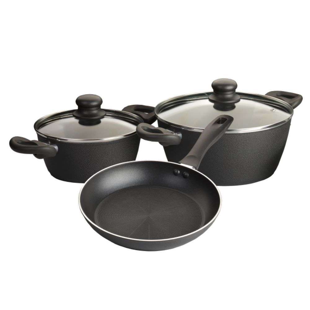 DEMO | Bauer Apex 5pc Pot Set | Non-Stick Cookware Set