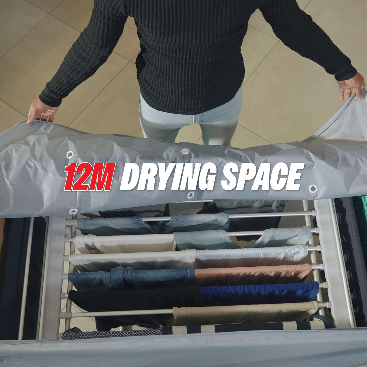 Genesis Heated Dryer | Electric Clothes Rack with Cover