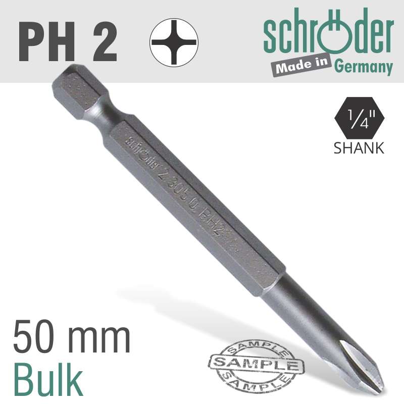 Phillips No.2 X 50mm Classic Power Bit