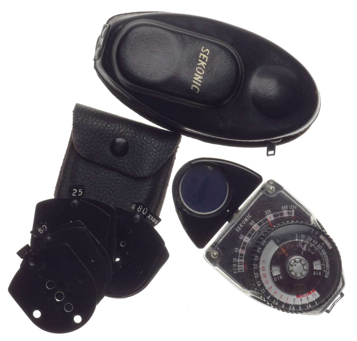 Sekonic Studio Deluxe vintage light exposure meter cased working