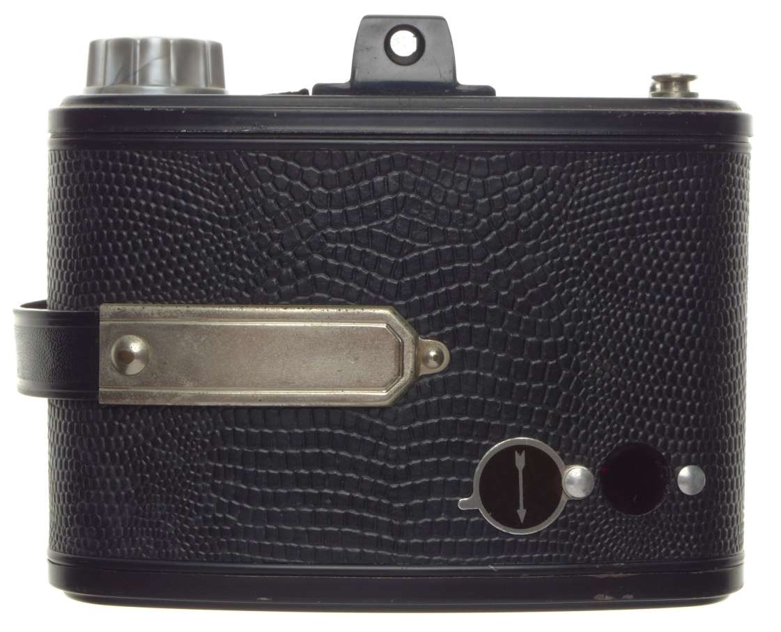 Agfa Clack Made in Germany looks like crocodile black leather good working order