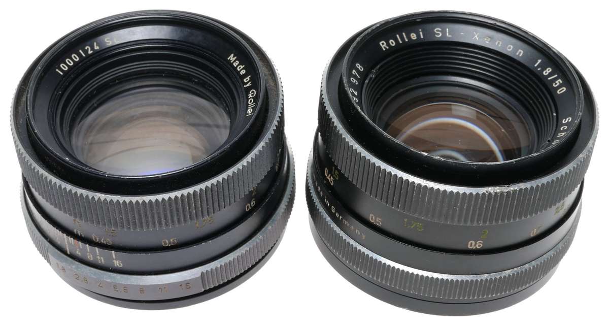 Rollei SL 35 old film camera with 2 lenses outfit