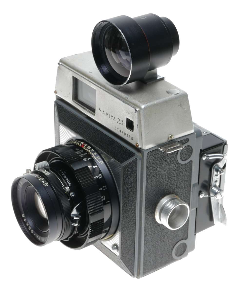 6x9 Mamiya-Press 23 vintage film camera set 3.5/100mm lens grip finder