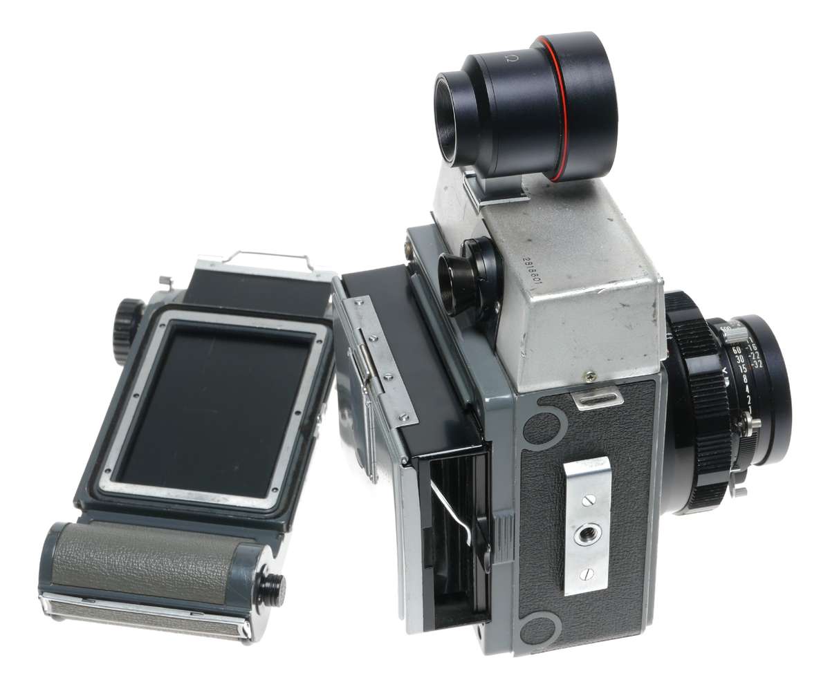 6x9 Mamiya-Press 23 vintage film camera set 3.5/100mm lens grip finder