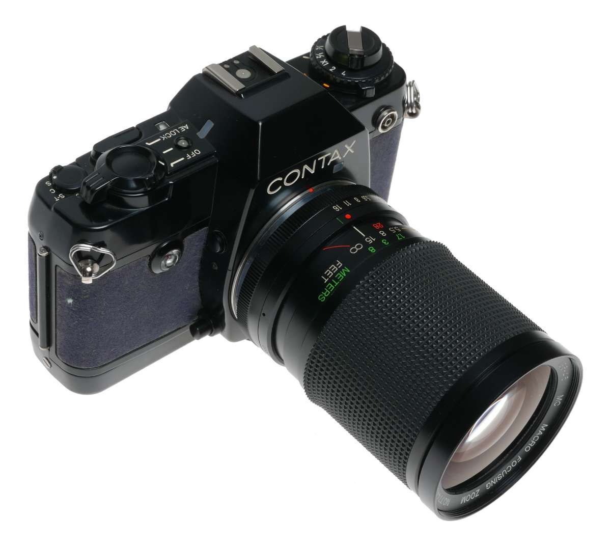 CONTAX 137 MD Quartz Vivitar 28-85mm MC Macro Focusing