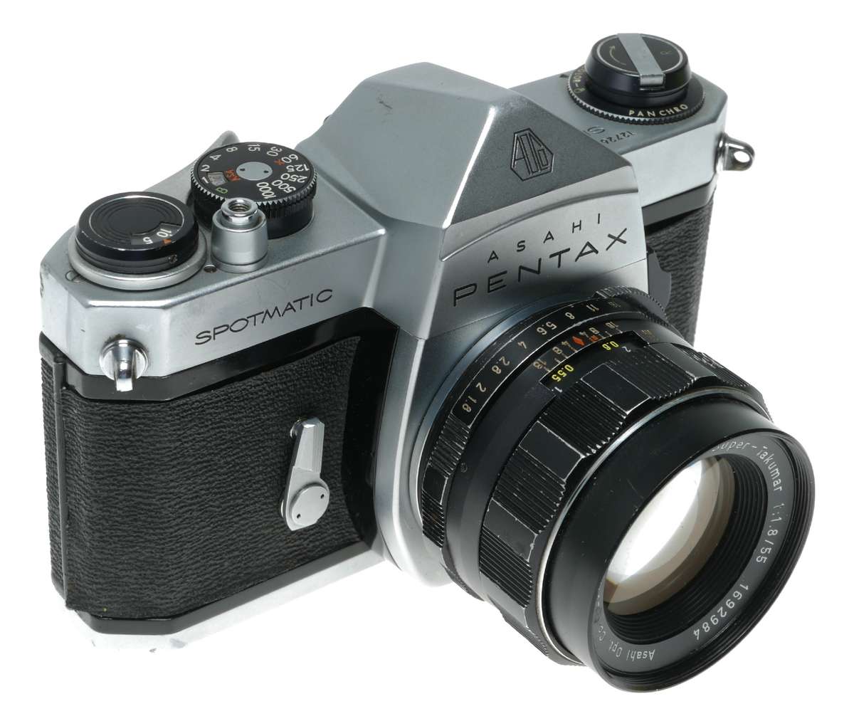 Pentax Spotmatic SP 35mm film SLR camera Asahi Super-Takumar 1:1.8/55
