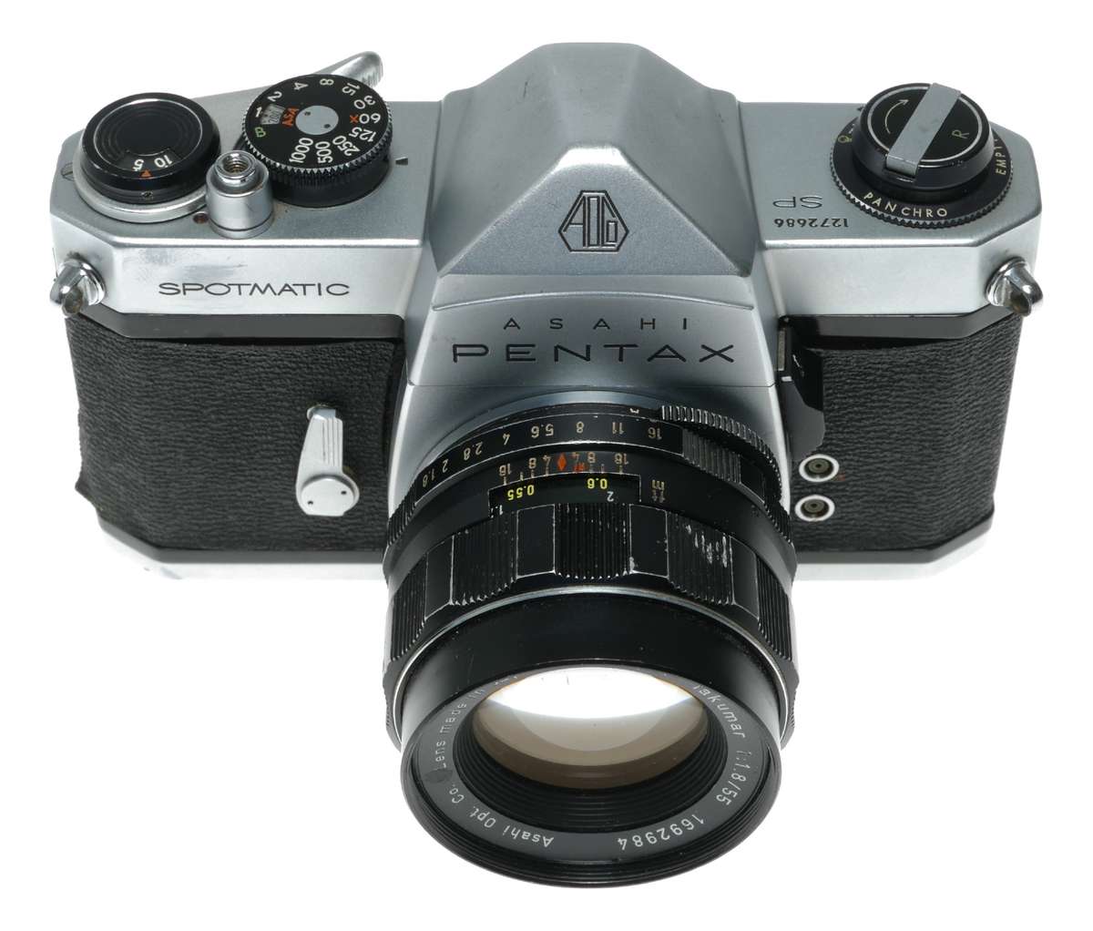 Pentax Spotmatic SP 35mm film SLR camera Asahi Super-Takumar 1:1.8/55