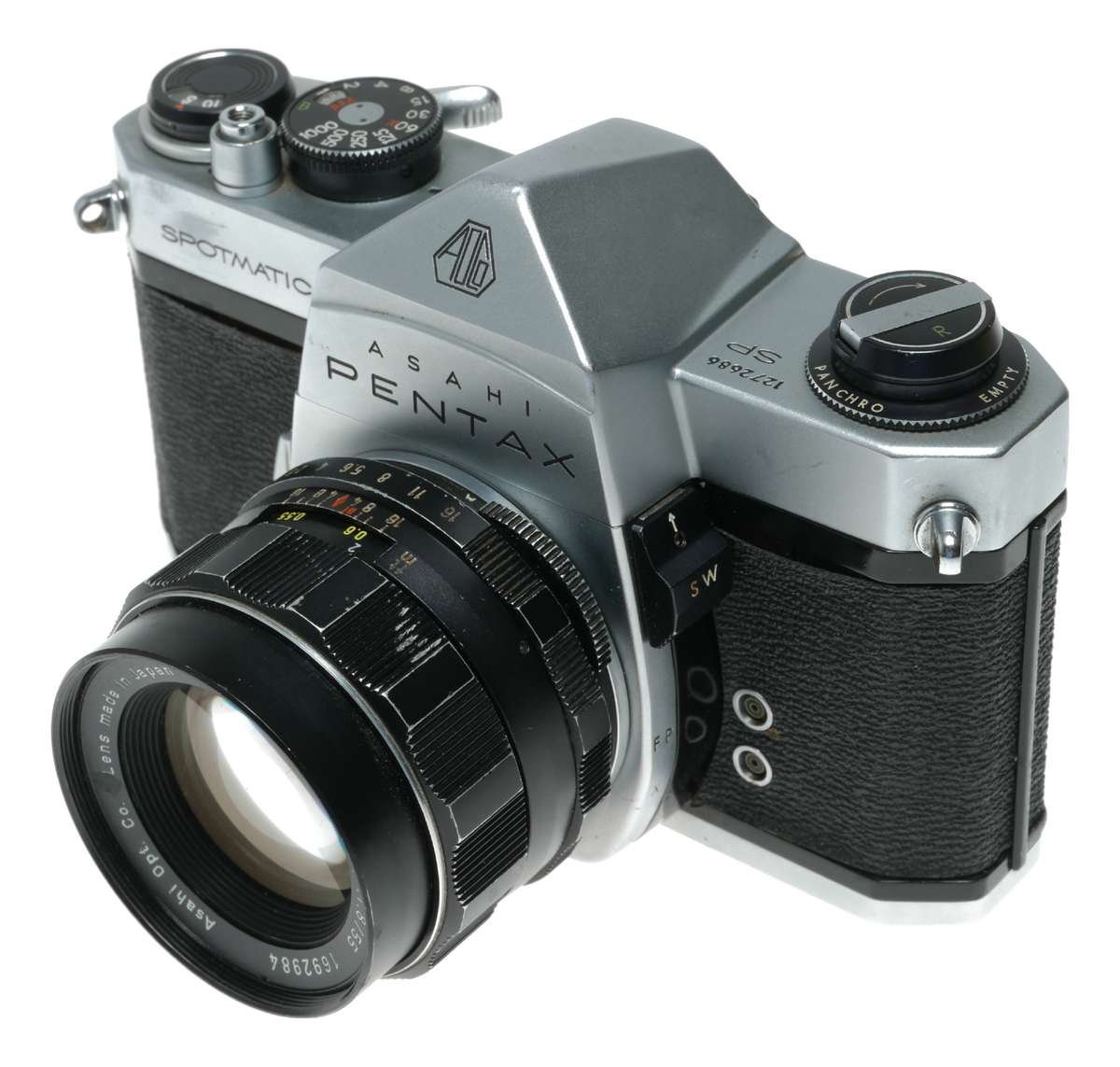Pentax Spotmatic SP 35mm film SLR camera Asahi Super-Takumar 1:1.8/55