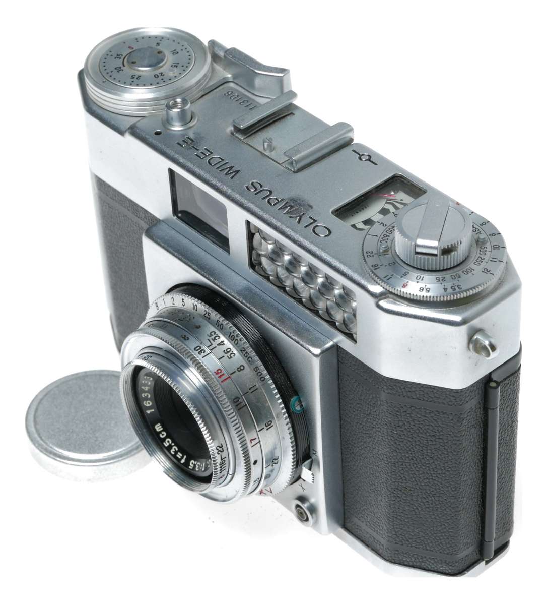 Olympus Wide-E Film 35mm Viewfinder Camera D.Zuiko-W F.C. 1:3.5 f-3.5cm