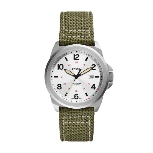 Fossil Men's Bronson Three-Hand Date, Stainless Steel Watch - FS5918