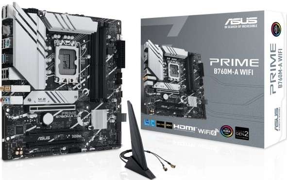 ASUS Prime B760M-A Wi-Fi Intel LGA 1700 micro ATX Motherboard