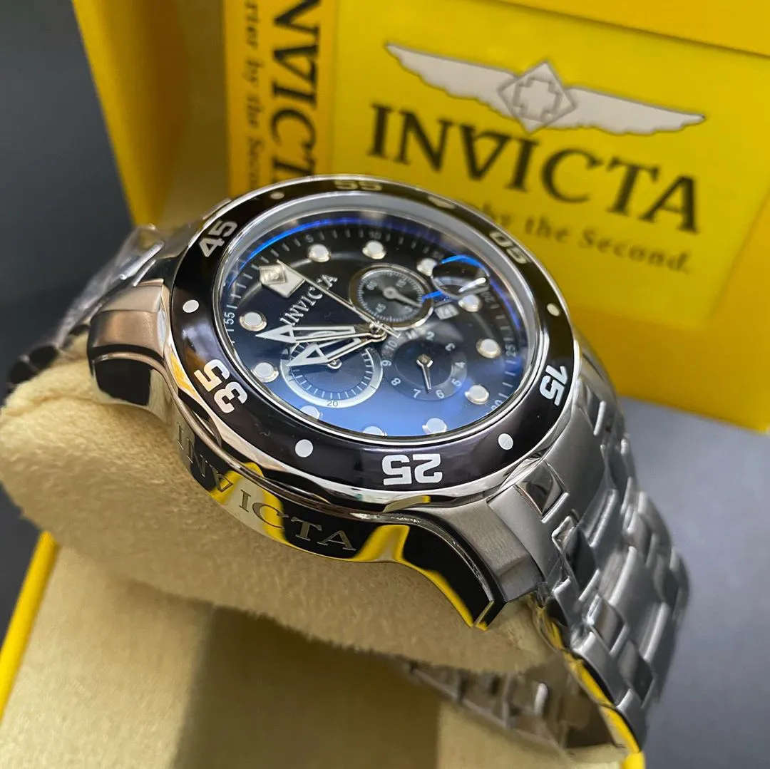look!! rrp R8,999.00 INVICTA MENS BIG COLOSSUS silver / black 50mm STEEL CHRONO Watch NEW