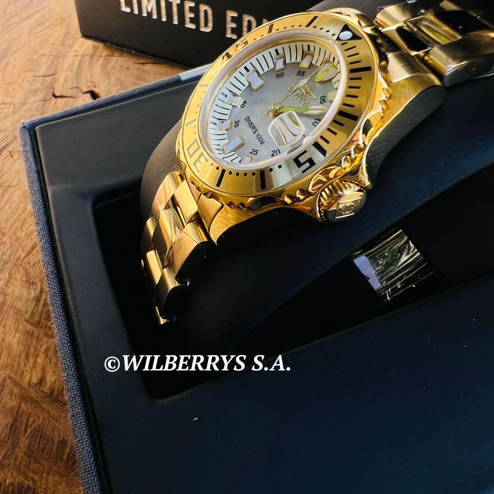 wow!! rrp R5,999.00 INVICTA WOMEN`S Professional Mother of Pearl Dial SWISS 100m Dive Watch NEW