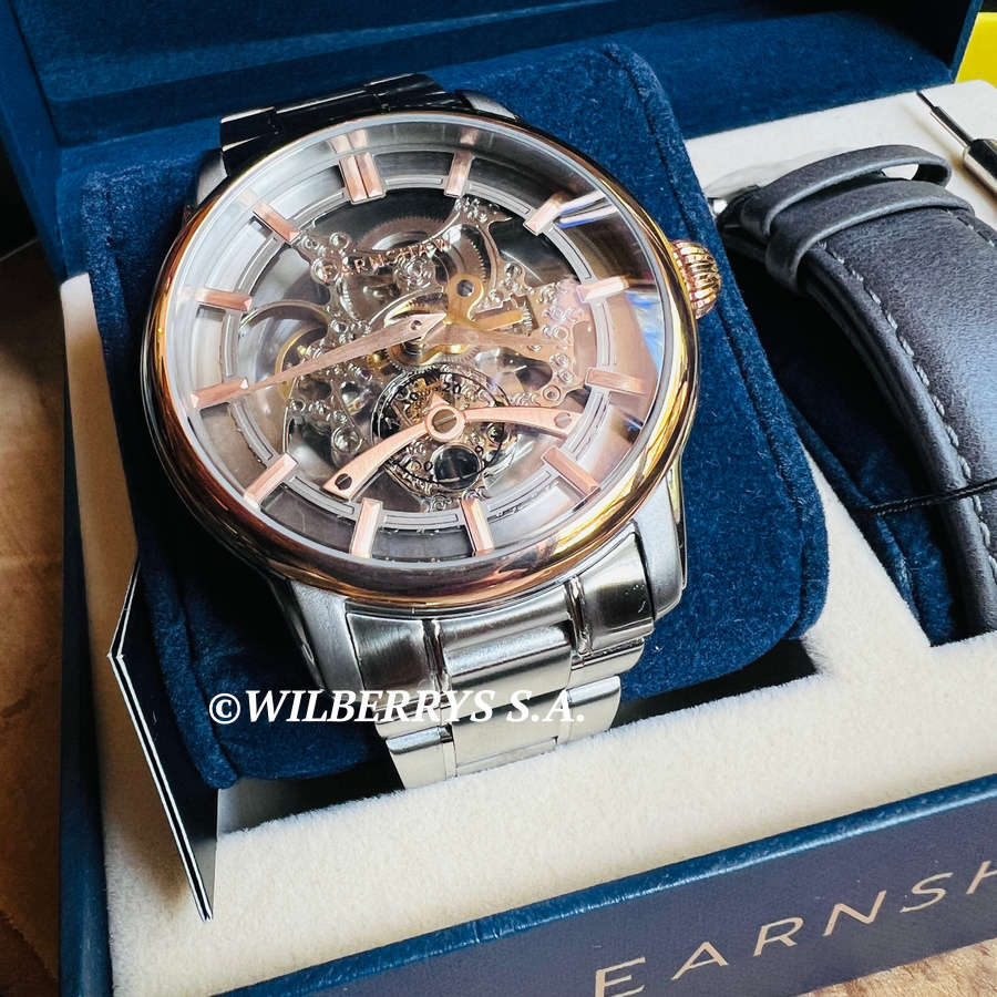 ***must see*** rrp: R11,500.00 THOMAS EARNSHAW BALTIC WHISTON OPEN HEART Silver / Gold Watch