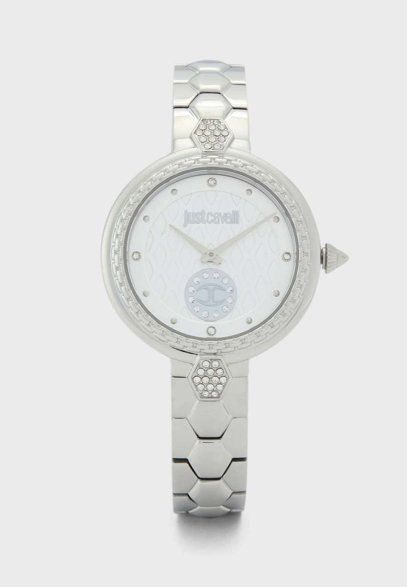 omg!!*** R7,000.00 ROBERO CAVALLI Women`s Amazonia Shield Steel Zirconia Gold Watch BRAND NEW