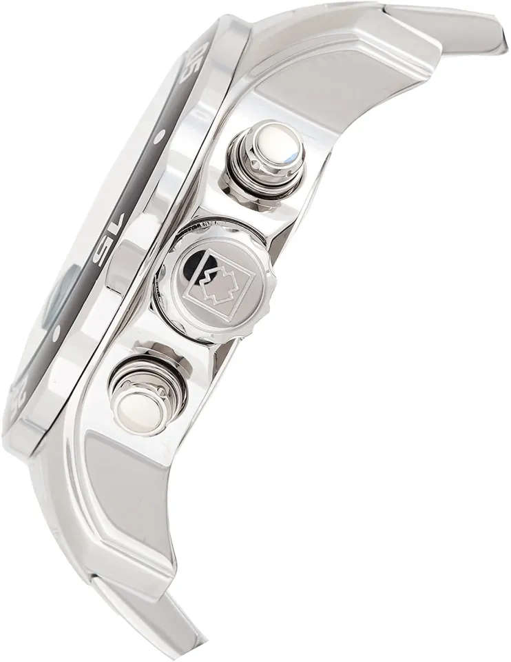 look!! rrp R8,999.00 INVICTA MENS BIG COLOSSUS silver / black 50mm STEEL CHRONO Watch NEW