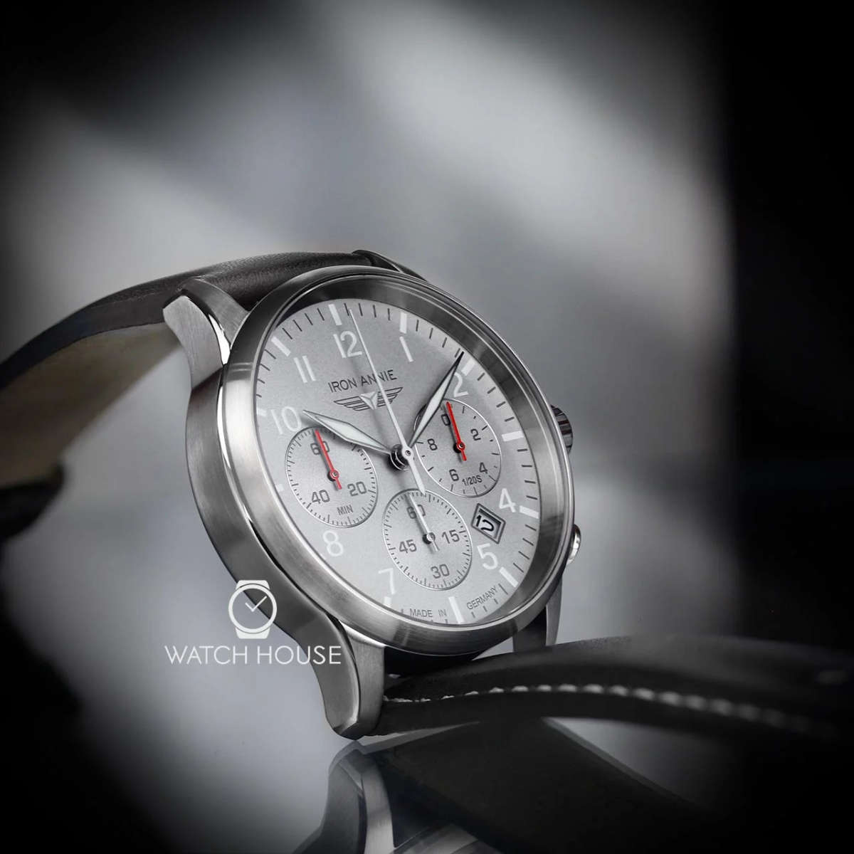 30 courier!! wow rrp R7,900.00!! IRON ANNIE Men`s CAPTAINS LINE Chronograph Watch BRAND NEW