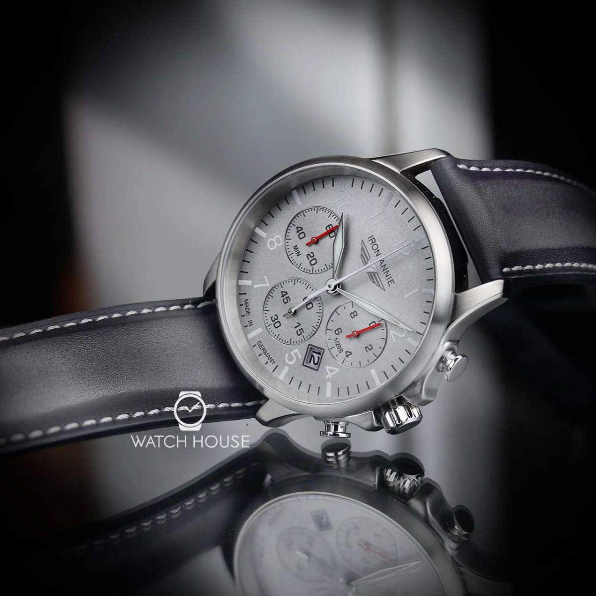 30 courier!! wow rrp R7,900.00!! IRON ANNIE Men`s CAPTAINS LINE Chronograph Watch BRAND NEW