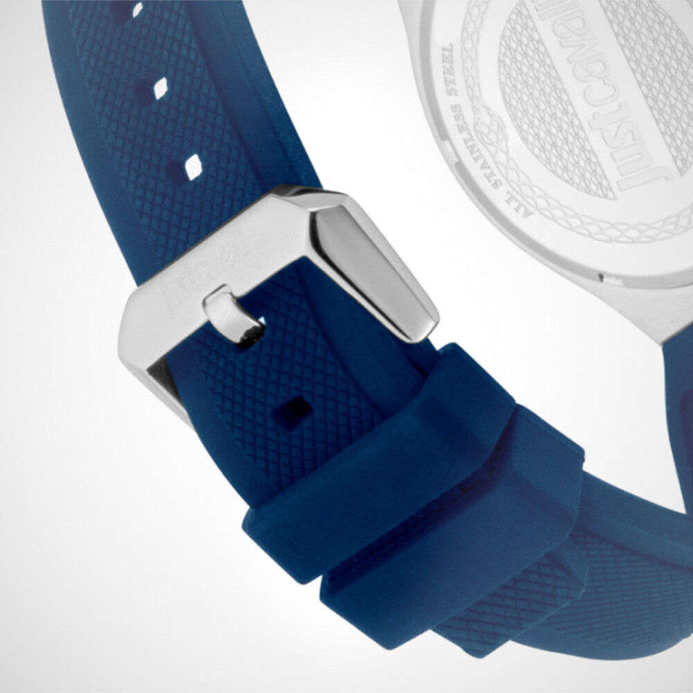 **oh my** R6,000.00 JUST CAVALLI Men` s Athletic Silicone CHRONOGRAPH Blue Watch BRAND NEW