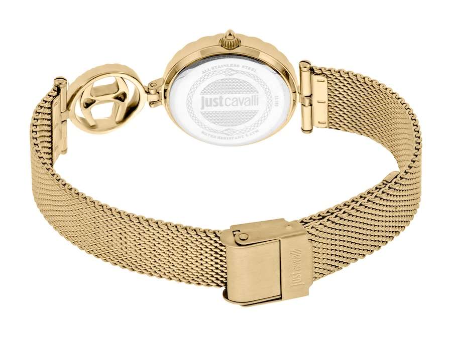 must see!!*** R7,000.00 ROBERO CAVALLI Women`s Changi Glitter Gold Milanese Watch GENUINE