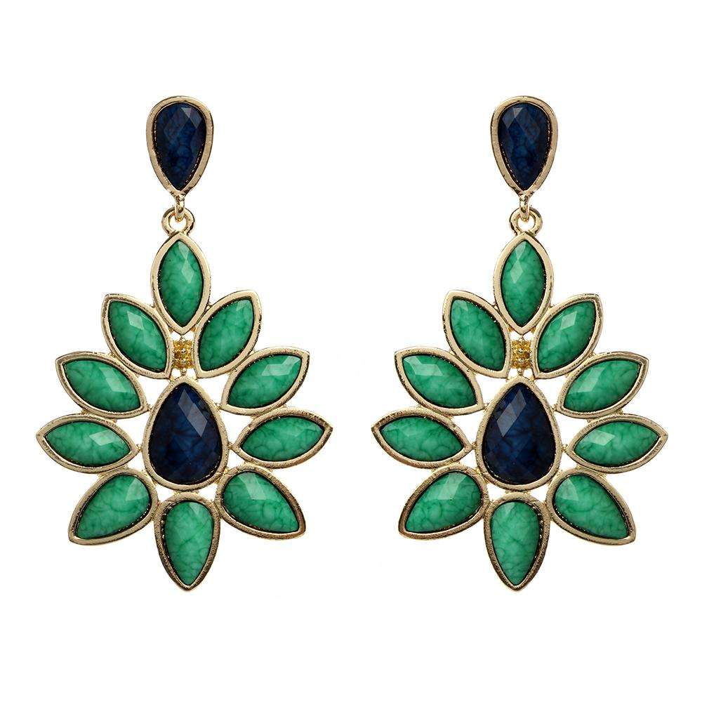 Must see! Retail: R1250.00 AMRITA NEW YORK Nello Austrian Crystal Earring Evergreen